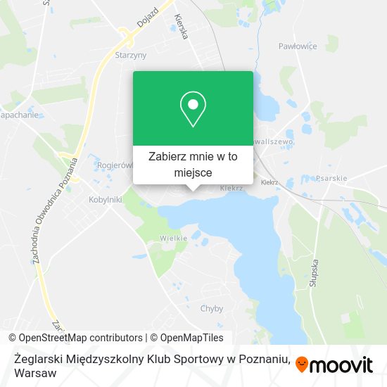 Mapa Żeglarski Międzyszkolny Klub Sportowy w Poznaniu