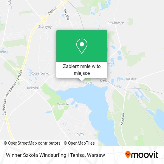 Mapa Winner Szkoła Windsurfing i Tenisa