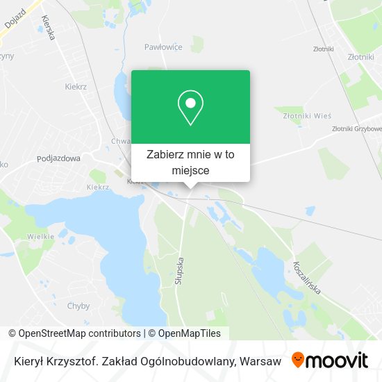 Mapa Kierył Krzysztof. Zakład Ogólnobudowlany