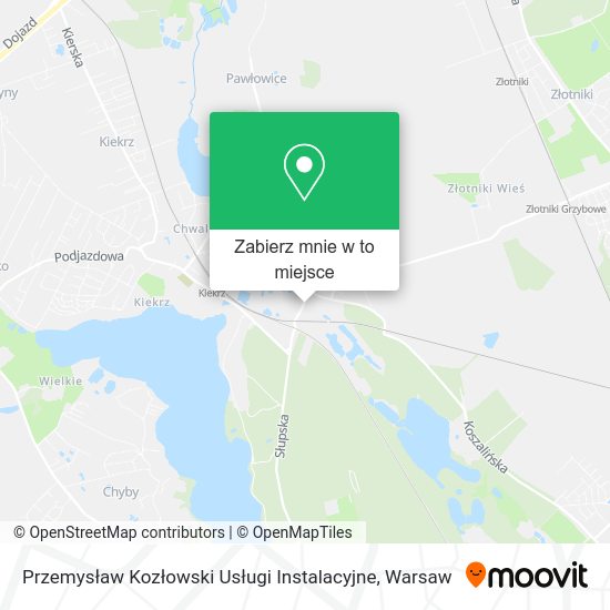 Mapa Przemysław Kozłowski Usługi Instalacyjne