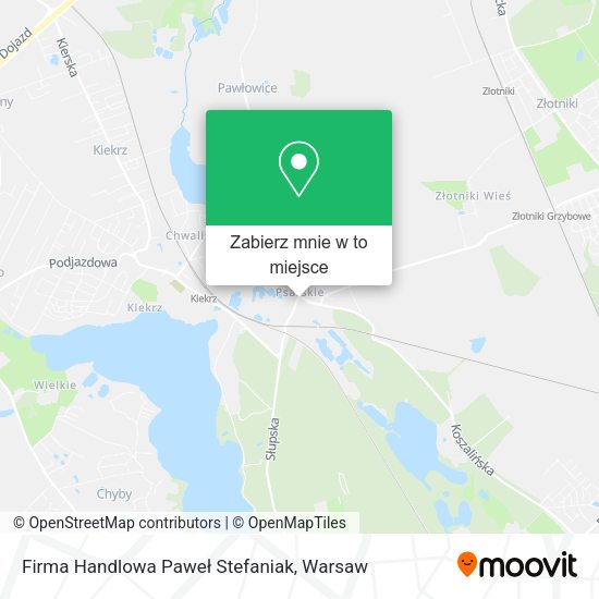 Mapa Firma Handlowa Paweł Stefaniak