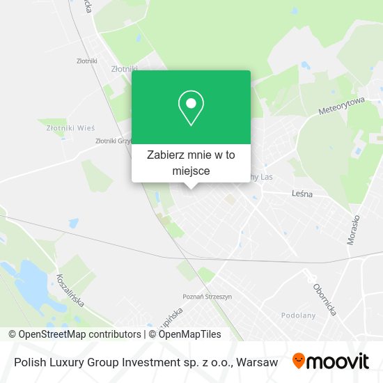 Mapa Polish Luxury Group Investment sp. z o.o.