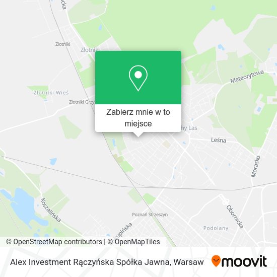 Mapa Alex Investment Rączyńska Spółka Jawna