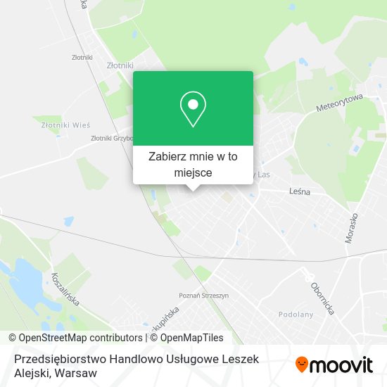 Mapa Przedsiębiorstwo Handlowo Usługowe Leszek Alejski