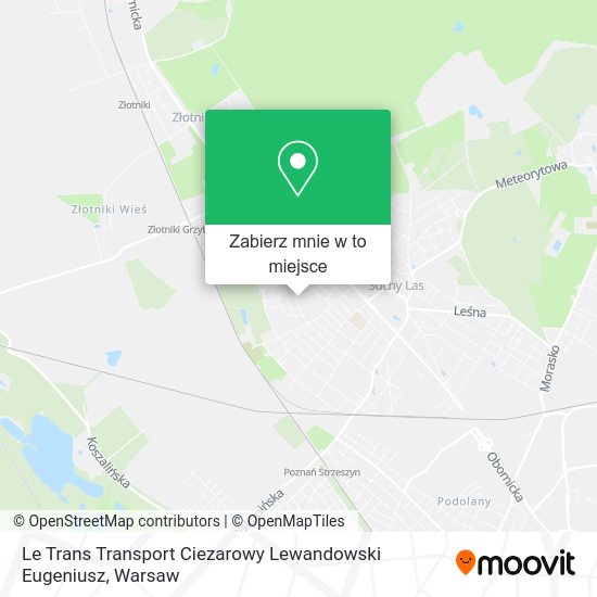 Mapa Le Trans Transport Ciezarowy Lewandowski Eugeniusz