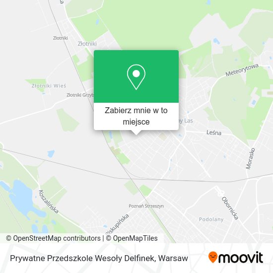 Mapa Prywatne Przedszkole Wesoły Delfinek