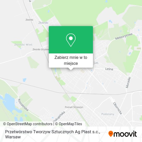 Mapa Przetwórstwo Tworzyw Sztucznych Ag Plast s.c.