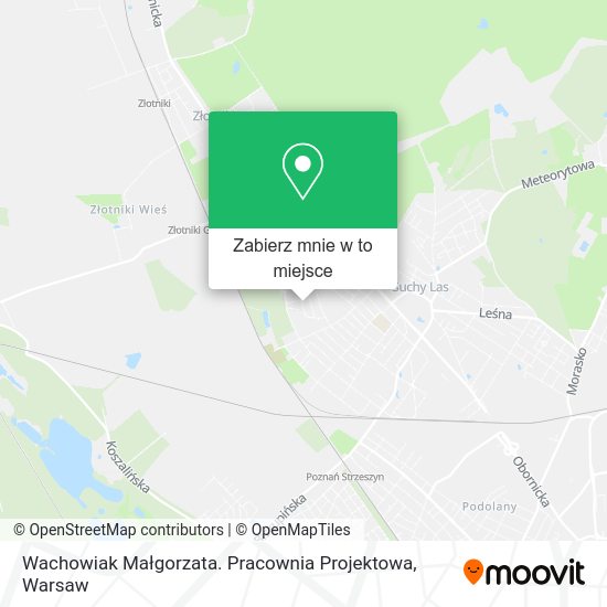 Mapa Wachowiak Małgorzata. Pracownia Projektowa