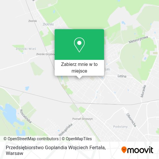 Mapa Przedsiębiorstwo Goplandia Wojciech Fertała