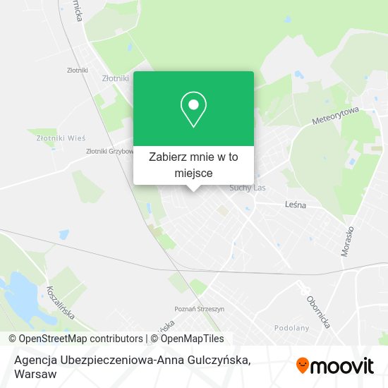 Mapa Agencja Ubezpieczeniowa-Anna Gulczyńska