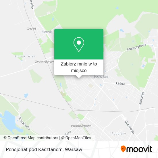 Mapa Pensjonat pod Kasztanem