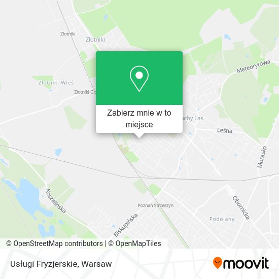 Mapa Usługi Fryzjerskie