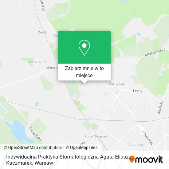 Mapa Indywidualna Praktyka Stomatologiczna Agata Eliasz Kaczmarek