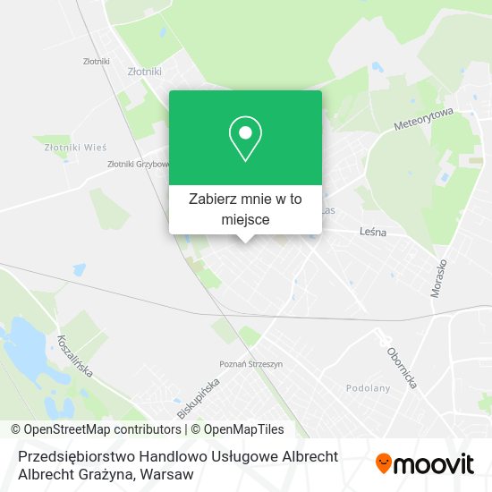 Mapa Przedsiębiorstwo Handlowo Usługowe Albrecht Albrecht Grażyna