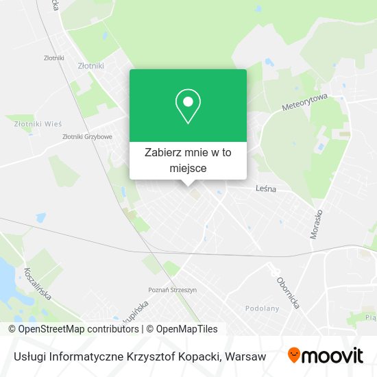 Mapa Usługi Informatyczne Krzysztof Kopacki