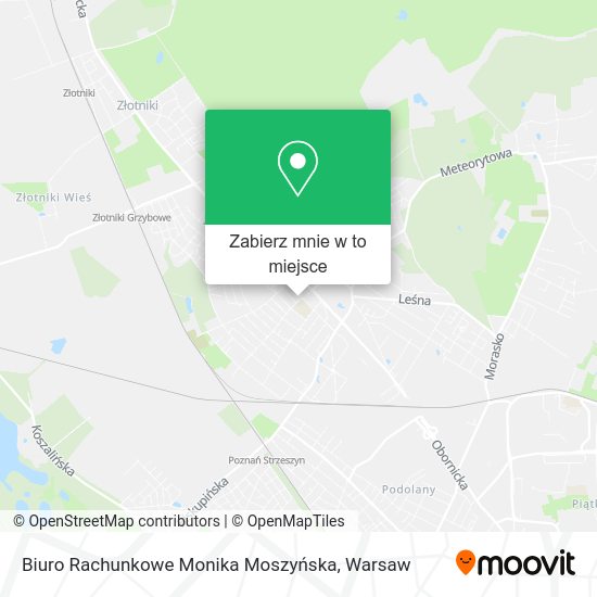 Mapa Biuro Rachunkowe Monika Moszyńska