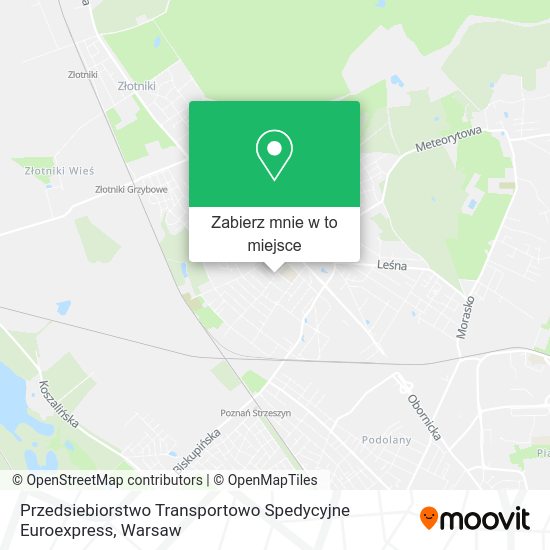 Mapa Przedsiebiorstwo Transportowo Spedycyjne Euroexpress