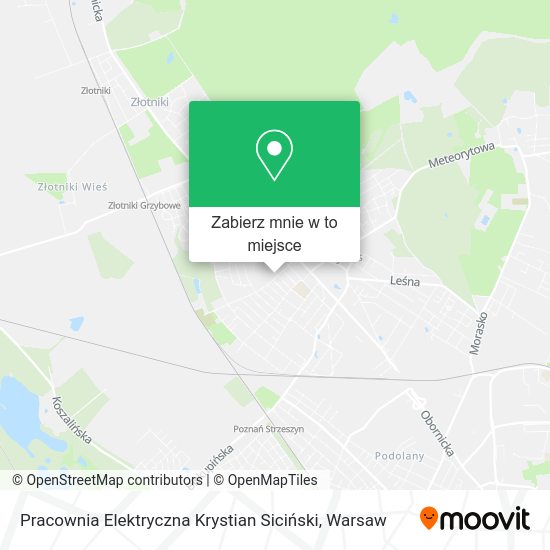 Mapa Pracownia Elektryczna Krystian Siciński