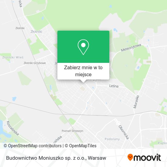 Mapa Budownictwo Moniuszko sp. z o.o.