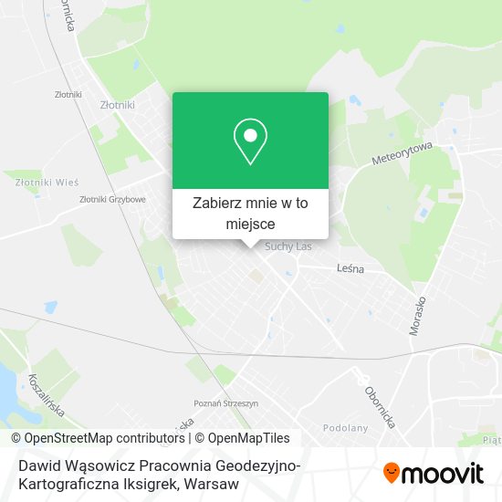 Mapa Dawid Wąsowicz Pracownia Geodezyjno-Kartograficzna Iksigrek