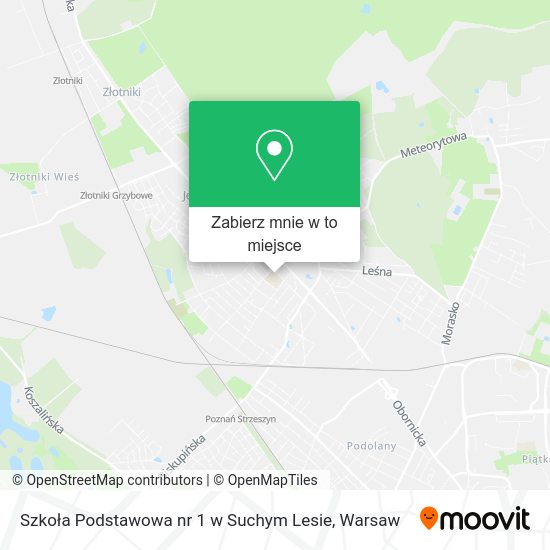 Mapa Szkoła Podstawowa nr 1 w Suchym Lesie