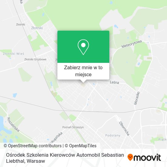 Mapa Ośrodek Szkolenia Kierowców Automobil Sebastian Liebthal