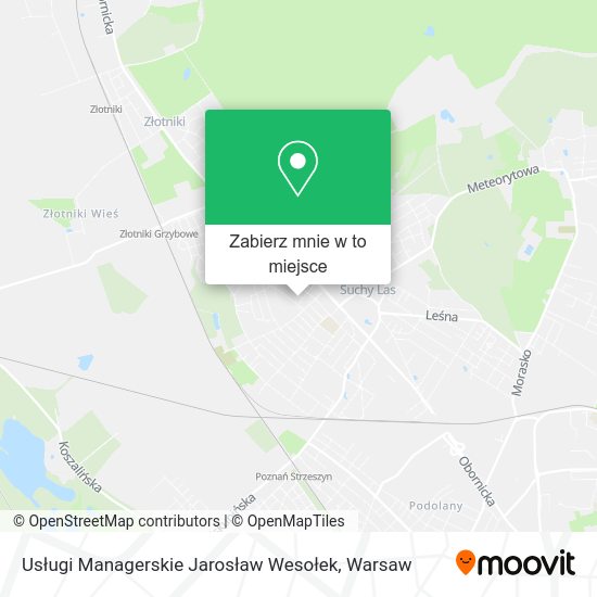 Mapa Usługi Managerskie Jarosław Wesołek