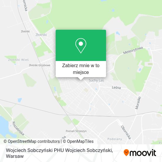 Mapa Wojciech Sobczyński PHU Wojciech Sobczyński