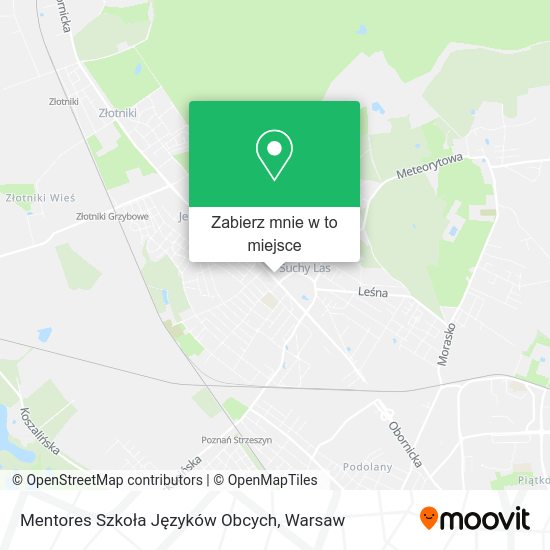 Mapa Mentores Szkoła Języków Obcych