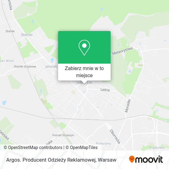 Mapa Argos. Producent Odzieży Reklamowej