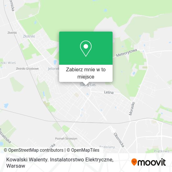 Mapa Kowalski Walenty. Instalatorstwo Elektryczne