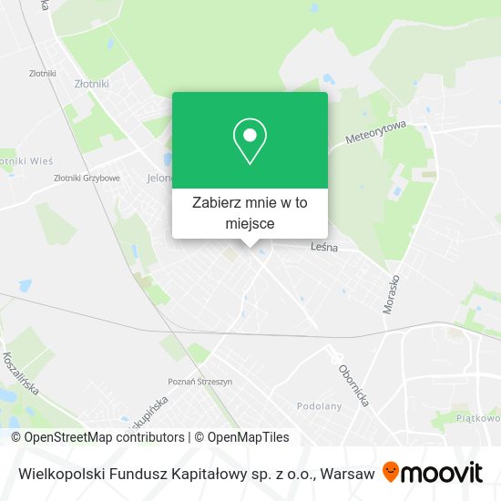 Mapa Wielkopolski Fundusz Kapitałowy sp. z o.o.