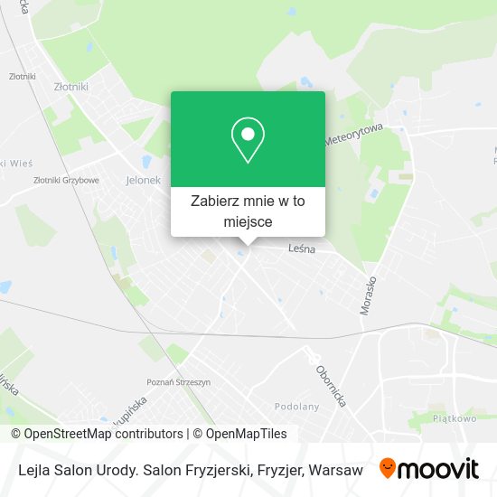 Mapa Lejla Salon Urody. Salon Fryzjerski, Fryzjer