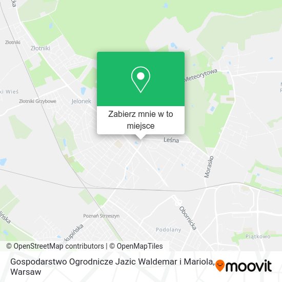 Mapa Gospodarstwo Ogrodnicze Jazic Waldemar i Mariola