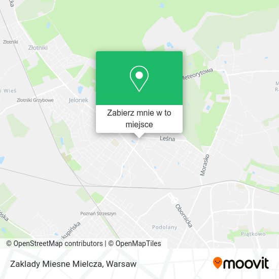 Mapa Zaklady Miesne Mielcza