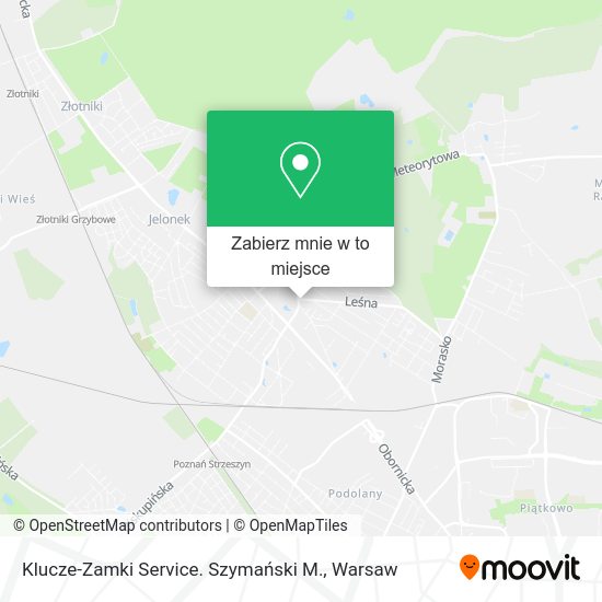 Mapa Klucze-Zamki Service. Szymański M.