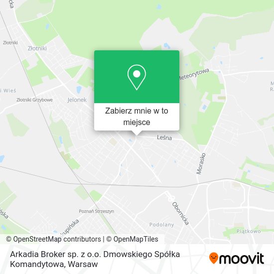 Mapa Arkadia Broker sp. z o.o. Dmowskiego Spółka Komandytowa