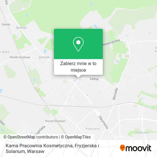 Mapa Kama Pracownia Kosmetyczna, Fryzjerska i Solarium