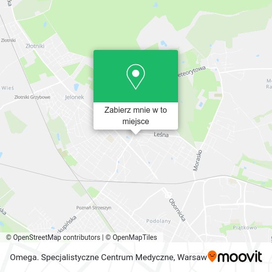 Mapa Omega. Specjalistyczne Centrum Medyczne