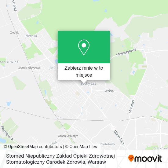 Mapa Stomed Niepubliczny Zakład Opieki Zdrowotnej Stomatologiczny Ośrodek Zdrowia