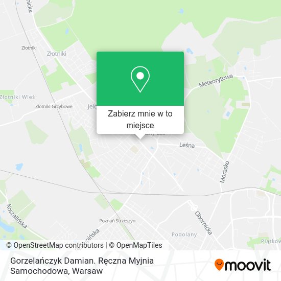 Mapa Gorzelańczyk Damian. Ręczna Myjnia Samochodowa