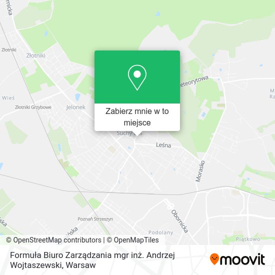 Mapa Formuła Biuro Zarządzania mgr inż. Andrzej Wojtaszewski