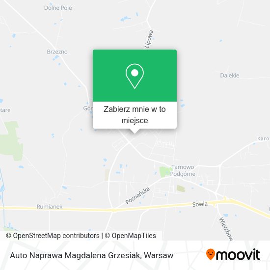 Mapa Auto Naprawa Magdalena Grzesiak