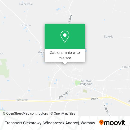 Mapa Transport Ciężarowy. Włodarczak Andrzej