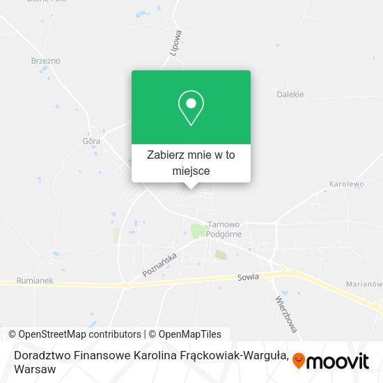 Mapa Doradztwo Finansowe Karolina Frąckowiak-Warguła