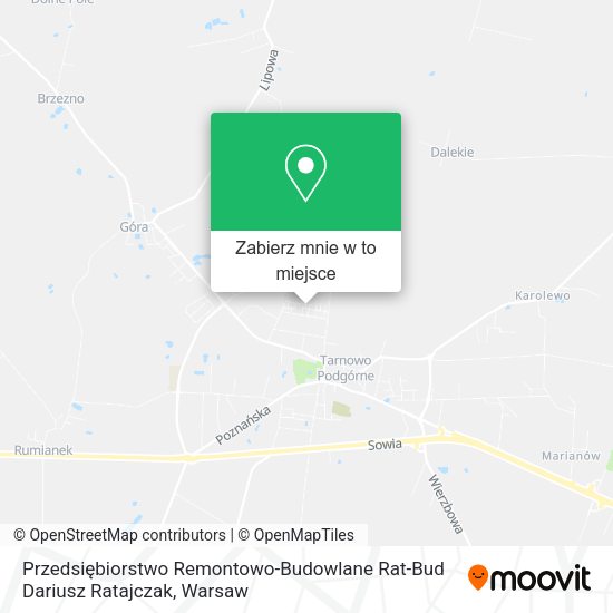 Mapa Przedsiębiorstwo Remontowo-Budowlane Rat-Bud Dariusz Ratajczak