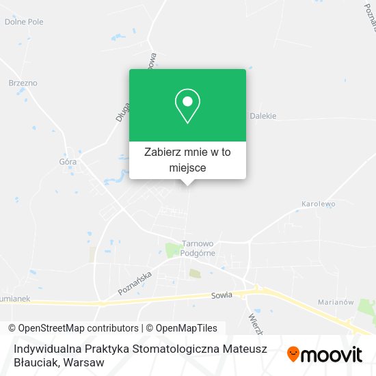 Mapa Indywidualna Praktyka Stomatologiczna Mateusz Błauciak