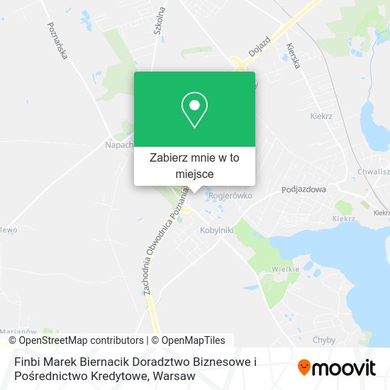 Mapa Finbi Marek Biernacik Doradztwo Biznesowe i Pośrednictwo Kredytowe