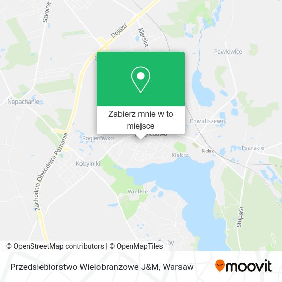 Mapa Przedsiebiorstwo Wielobranzowe J&M