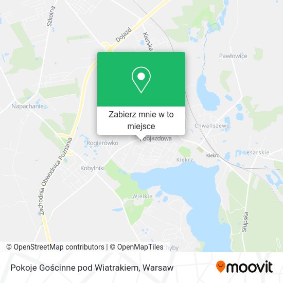 Mapa Pokoje Gościnne pod Wiatrakiem